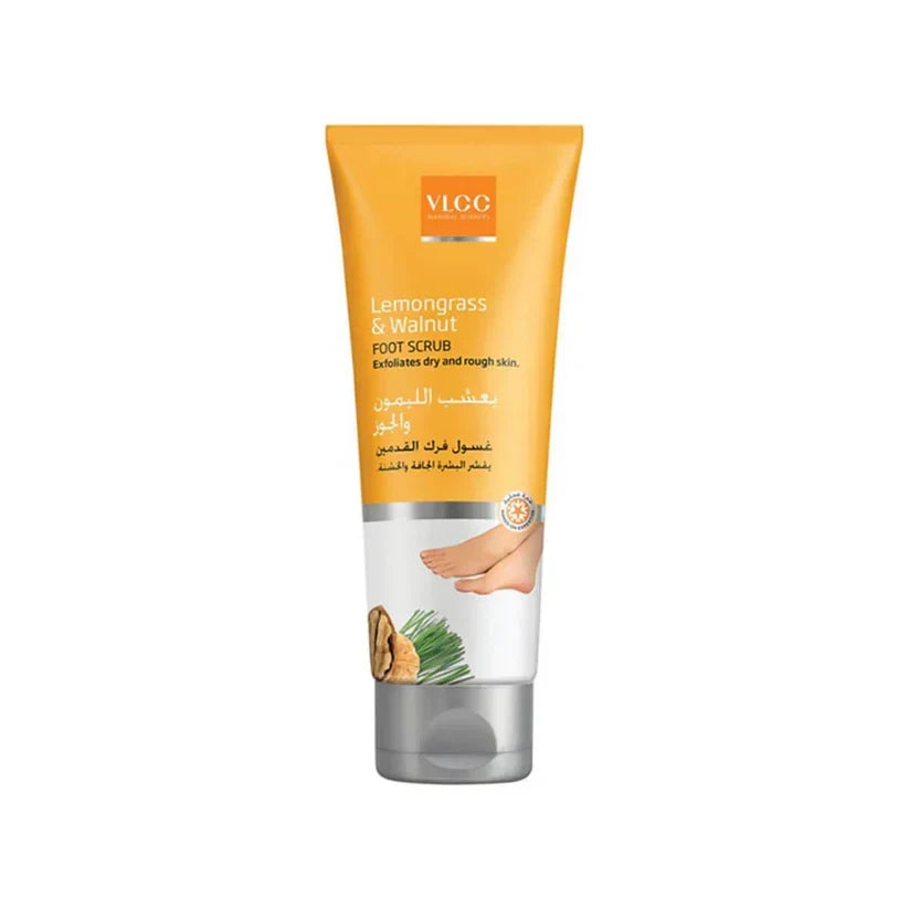 VLCC Lemongrass & Walnut Foot Scrub - 100ml - Buy Online in Pakistan at Cosmia.pk