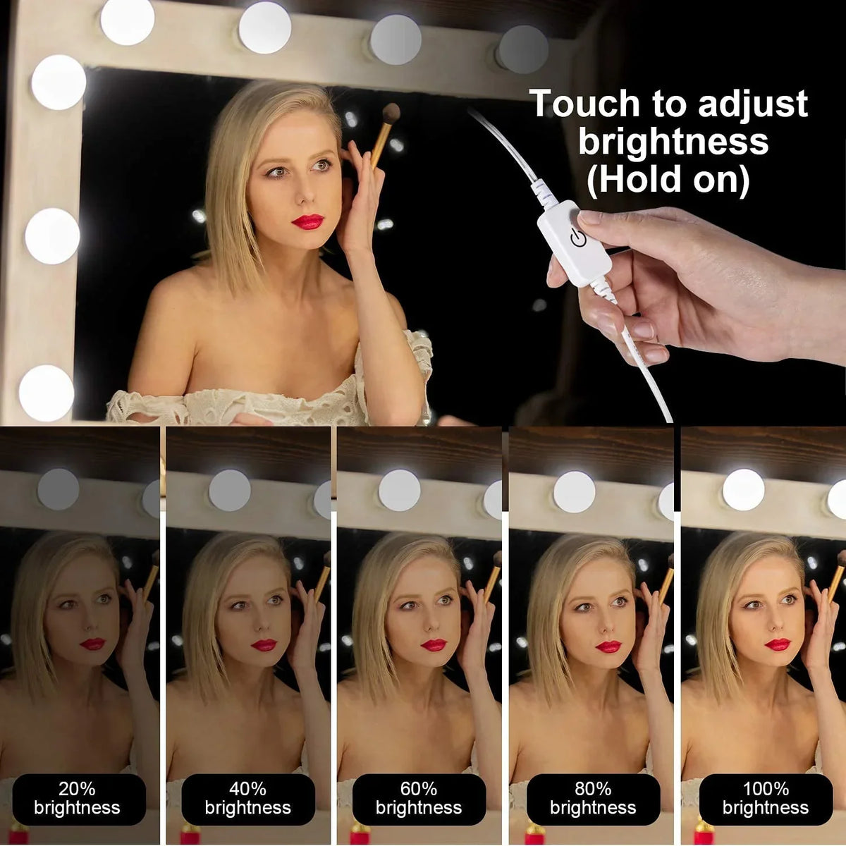 Vanity Light LED Bulbs for Makeup Mirror Stand | 10 Bulbs with 3 - Buy Online in Pakistan at Cosmia.pk