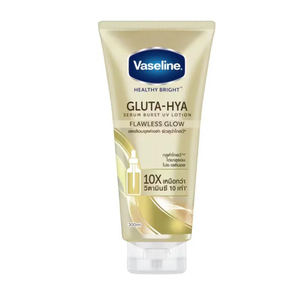 Vaseline Essential Even Tone Flawless Glow Gluta-Hya Serum Burst Lotion - Made in Thailand - Buy Online in Pakistan at Cosmia.pk