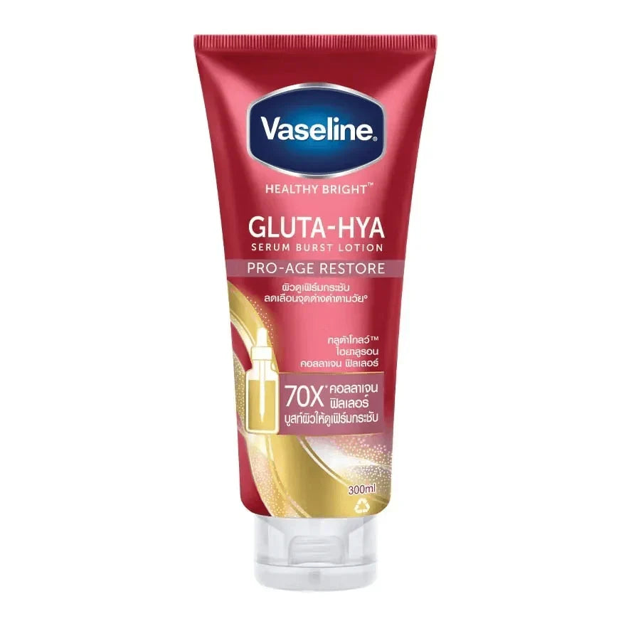 Vaseline Gluta-Hya Serum Lotion Pro-Age Restore - 300ml - Buy Online in Pakistan at Cosmia.pk