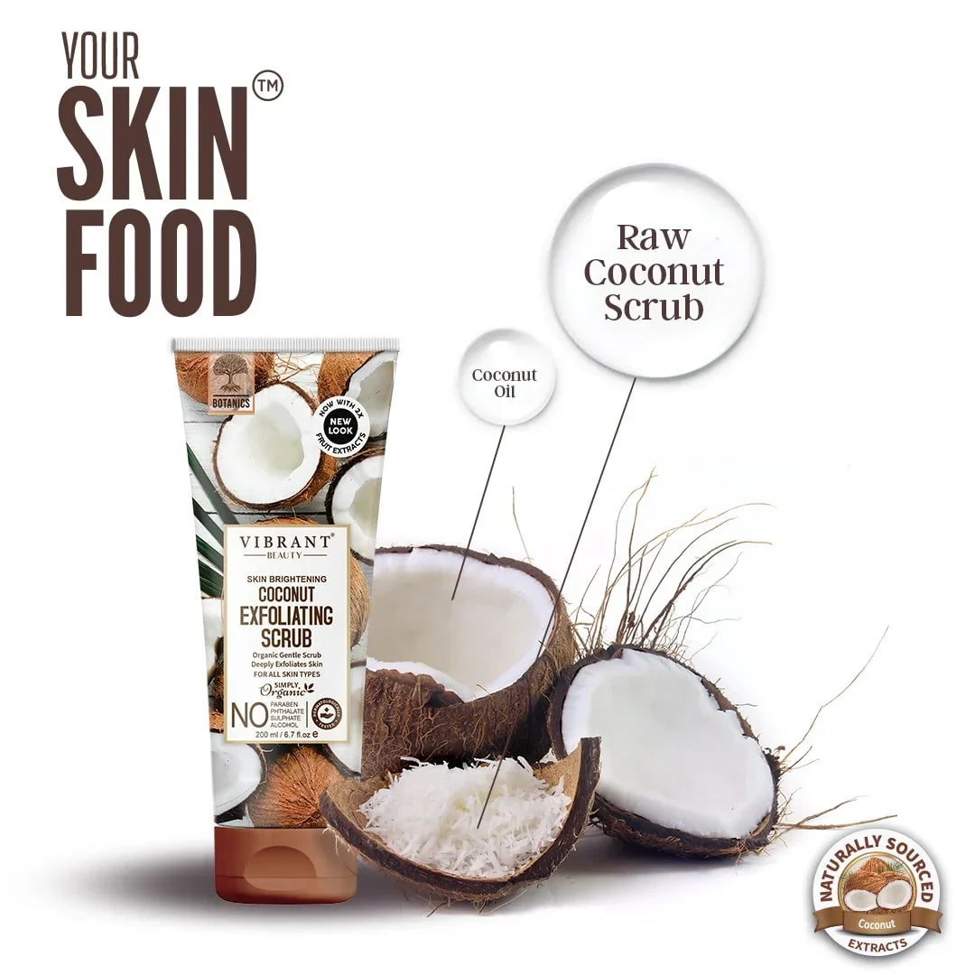 Vibrant Beauty Coconut Exfoliating Scrub - 200ml - Buy Online in Pakistan at Cosmia.pk
