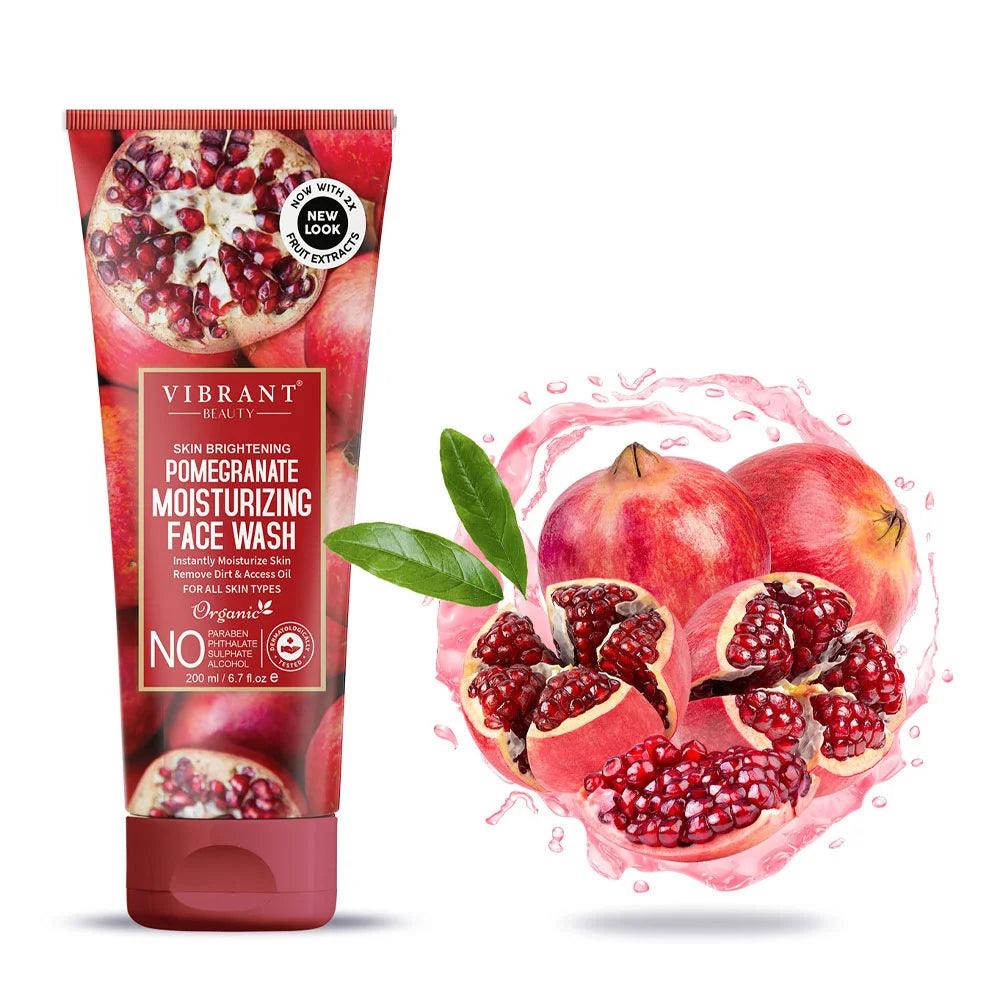 Vibrant Beauty Pomegranate Moisturizing Face Wash - 100ml - Buy Online in Pakistan at Cosmia.pk