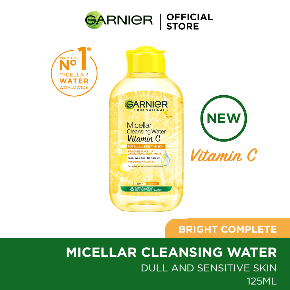Garnier Vitamin C Cleansing Water - 125ml - Buy Online in Pakistan at Cosmia.pk
