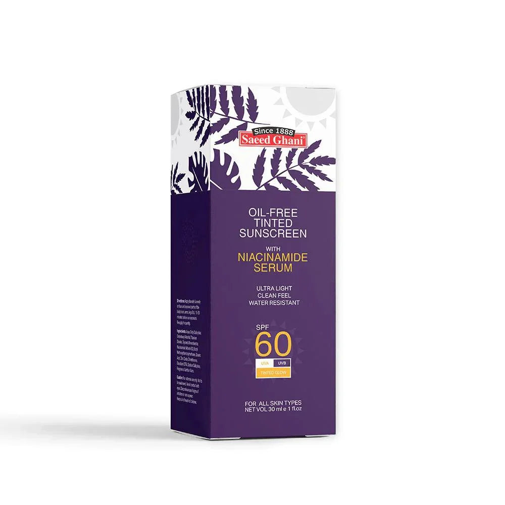 Saeed Ghani Oil-Free Tinted Sunscreen With Niacinamide Serum 30ml - Buy Online in Pakistan at Cosmia.pk