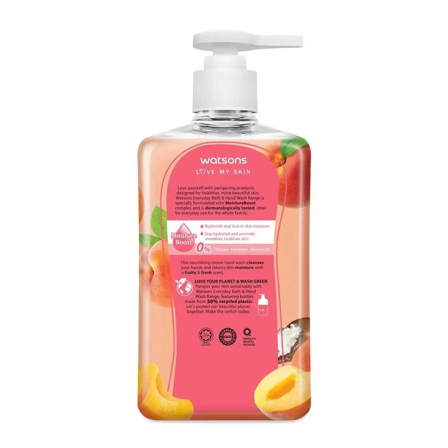 Watsons Shea Butter & Peach Scented Cream Hand Wash 500ml - Buy Online in Pakistan at Cosmia.pk