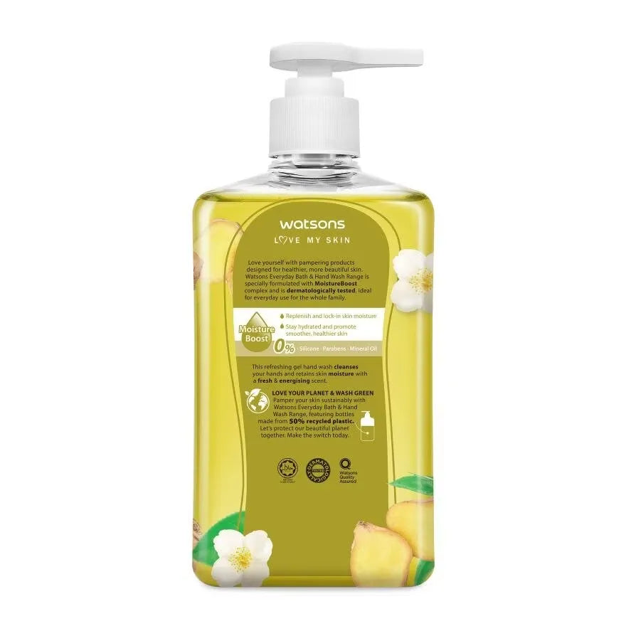 Watsons White Tea & Ginger Scented Gel Hand Wash 500ml - Buy Online in Pakistan at Cosmia.pk