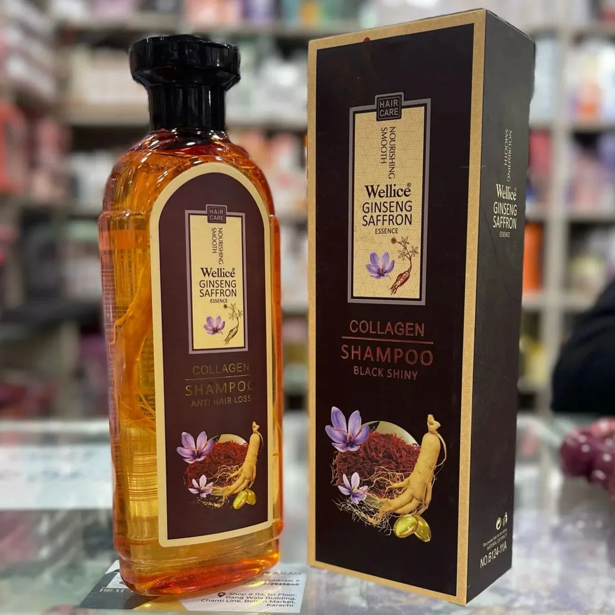 Wellice Ginseng Saffron Anti Hair Loss Shampoo - Buy Online in Pakistan at Cosmia.pk