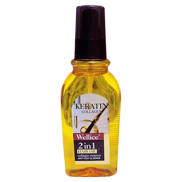 Wellice Keratin Collagen 2in1 Anti Hair Loss & Repair Hair Oil - Buy Online in Pakistan at Cosmia.pk