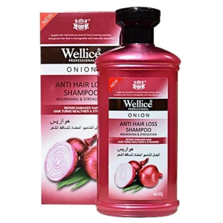 Wellice Onion Anti-Hair Loss Shampoo 400g - Buy Online in Pakistan at Cosmia.pk