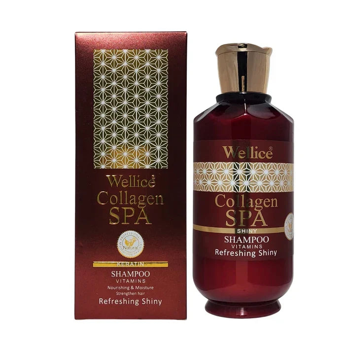 Wellice Premium Edition Collagen Spa Vitamins Shampoo 520g - Buy Online in Pakistan at Cosmia.pk