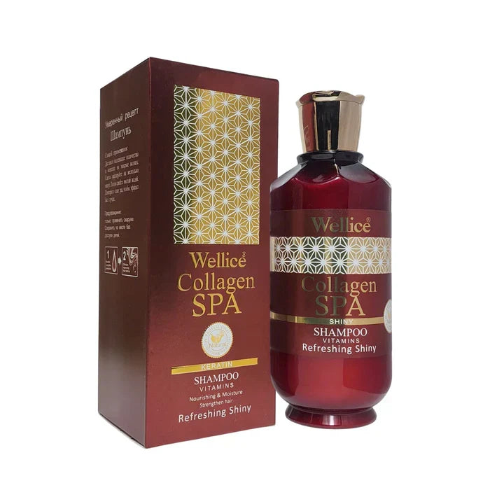 Wellice Premium Edition Collagen Spa Vitamins Shampoo 520g - Buy Online in Pakistan at Cosmia.pk