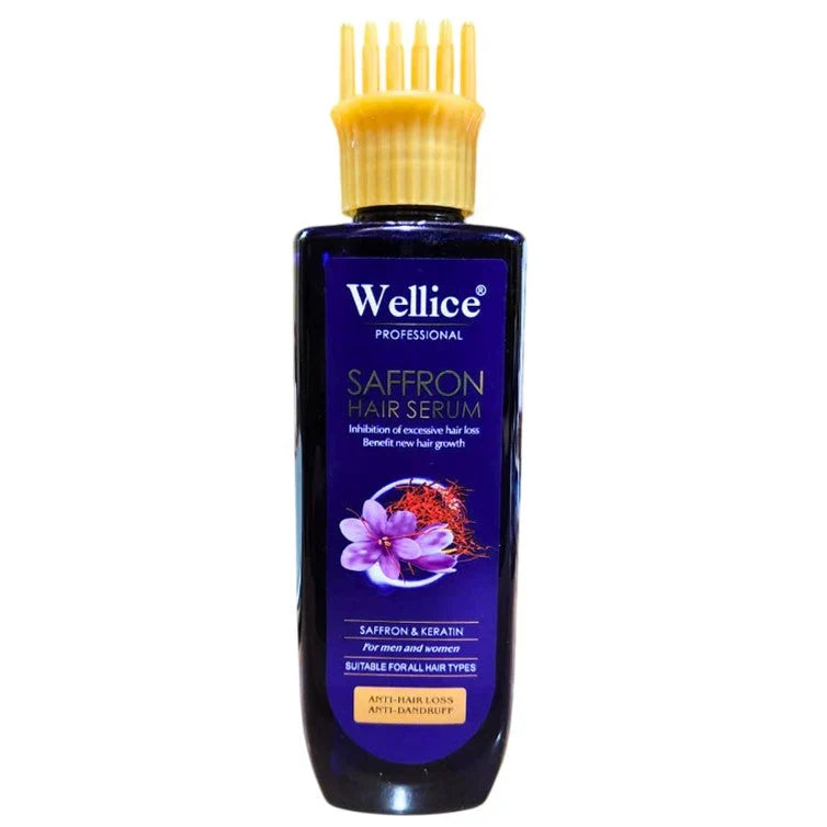 Wellice Saffron and Keratin Hair Serum - 200ml - Buy Online in Pakistan at Cosmia.pk