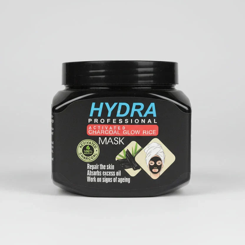 Hydra Professional Activated Charcoal Glow Rice Face Mask - Buy Online in Pakistan at Cosmia.pk