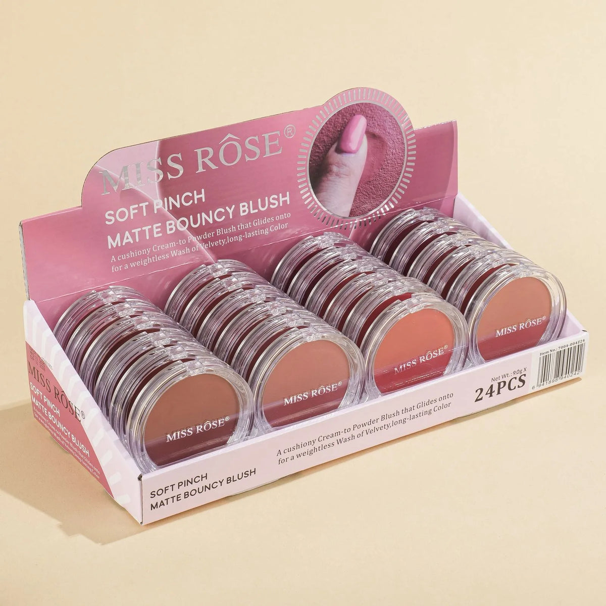 Miss Rose Soft Pinch Matte Bouncy Blush - 6pcs Set - Buy Online in Pakistan at Cosmia.pk