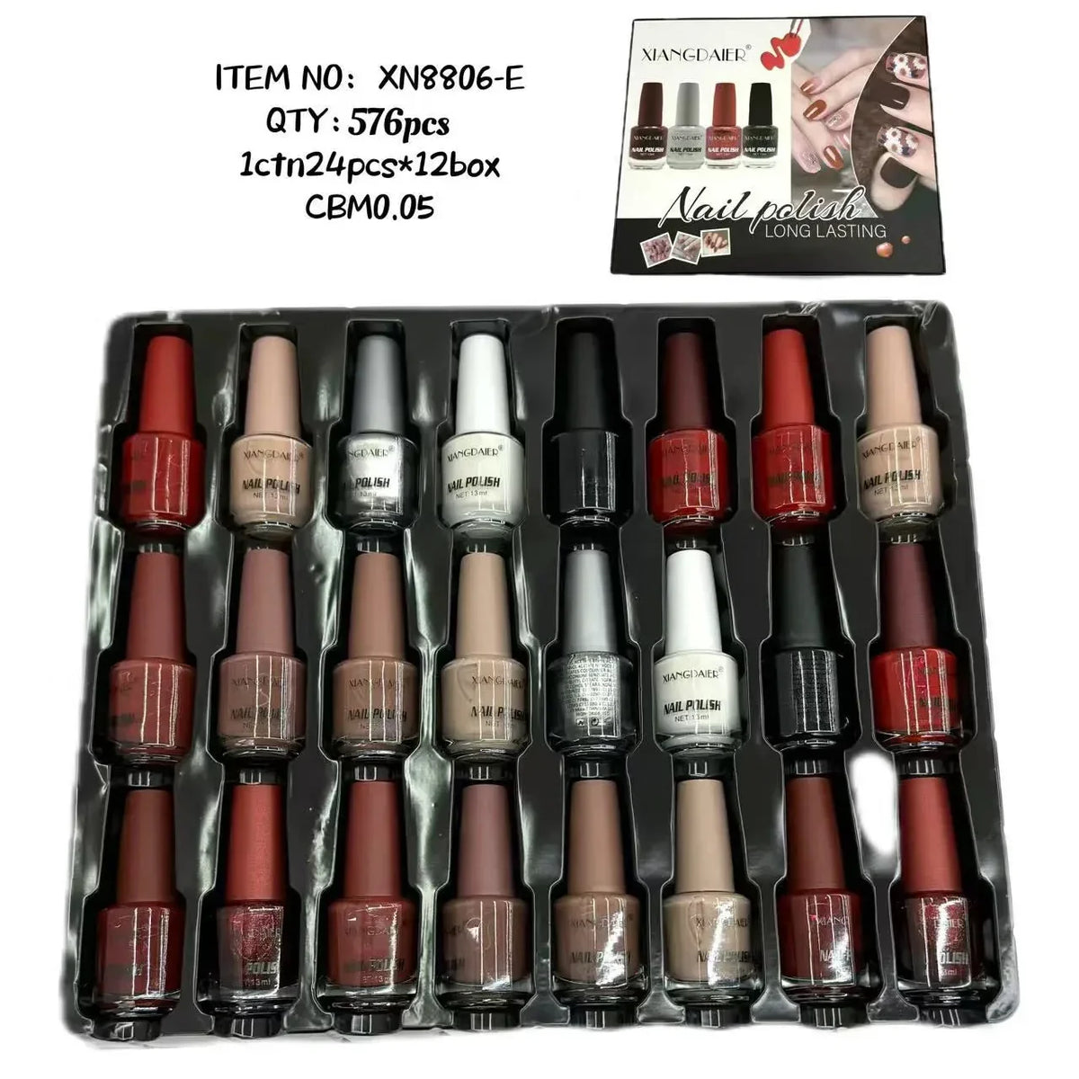XIANGDAIER Permanent Nail Polish – 24-Piece Box - Buy Online in Pakistan at Cosmia.pk