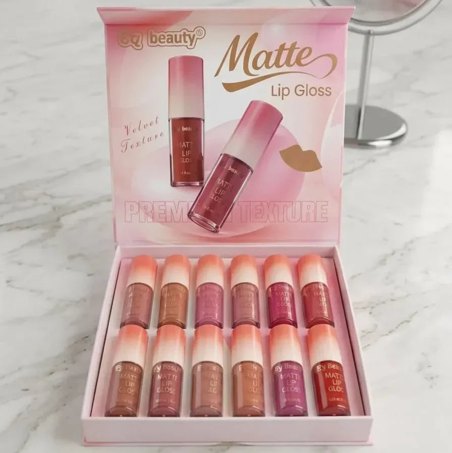 3Q Beauty Velvet Texture Lip Gloss – Pack of 12 - Buy Online in Pakistan at Cosmia.pk
