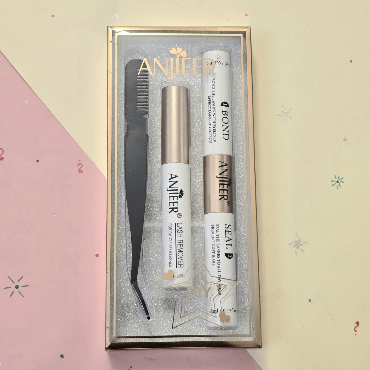 Anjieer DIY-Eyelashes Extension Glue and Remover Kit Pack of 3 - Buy Online in Pakistan at Cosmia.pk