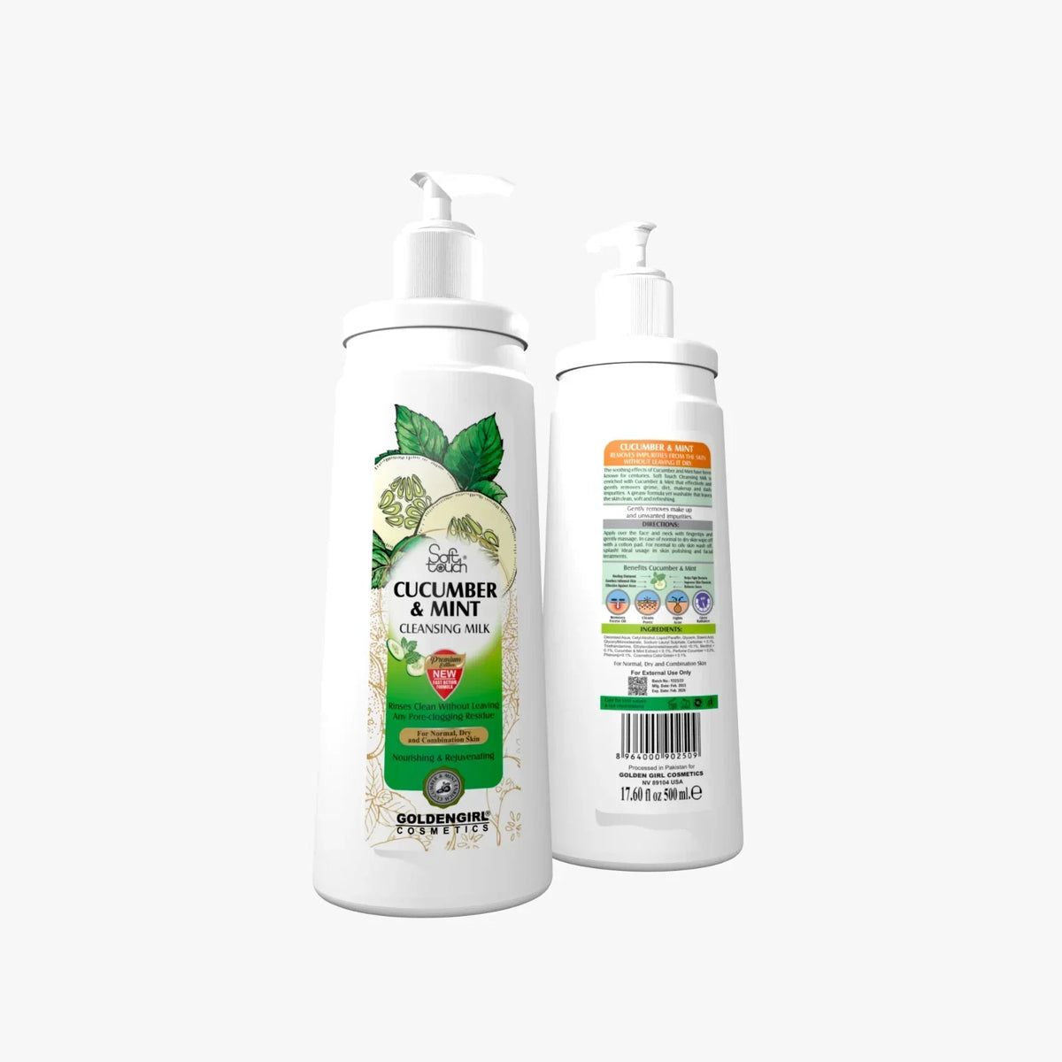 Soft Touch Cucumber & Mint Cleansing Milk - Buy Online in Pakistan at Cosmia.pk