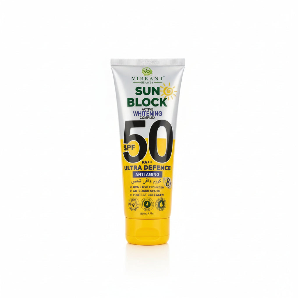 Vibrant 50 SPF Sun Block - Buy Online in Pakistan at Cosmia.pk