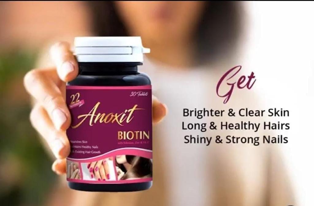 Anoxit biotin capsule 💊 30pcs in Jar - Buy Online in Pakistan at Cosmia.pk