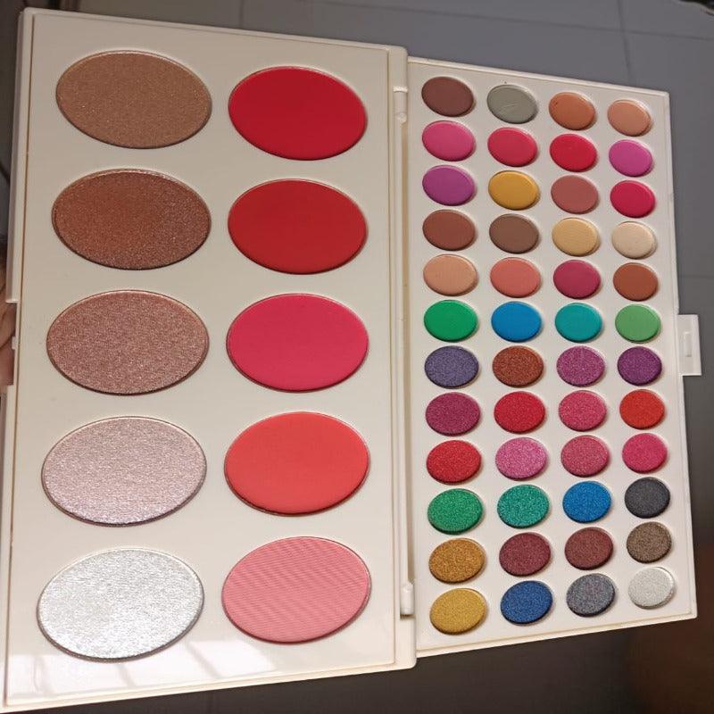 Glowing Face Eyeshade with Highlighter and Blush 48 Eyeshadow & 10 - Buy Online in Pakistan at Cosmia.pk