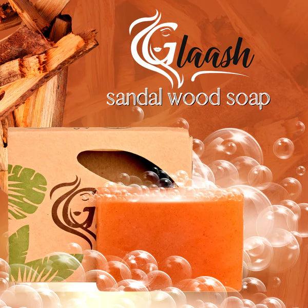 Glaash Sandalwood Organic Soap Bar - 100gm - Buy Online in Pakistan at Cosmia.pk