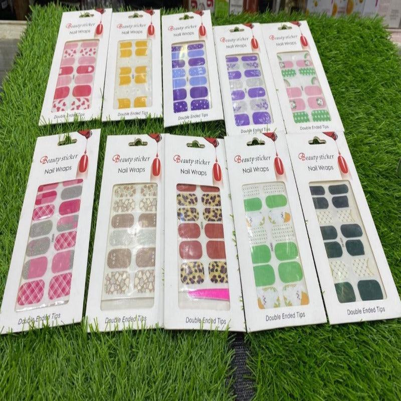 Nail Sticker Pack of 12 Mix Colour - Buy Online in Pakistan at Cosmia.pk