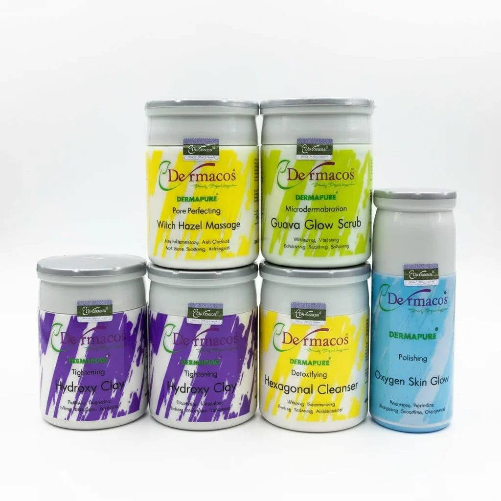 5-in-1 Dermacos Facial Set with Dermacos Ampule Each jar - 200gm - Buy Online in Pakistan at Cosmia.pk