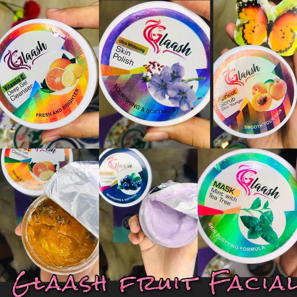 Glaash Facial Kit - 5 Pcs - Buy Online in Pakistan at Cosmia.pk