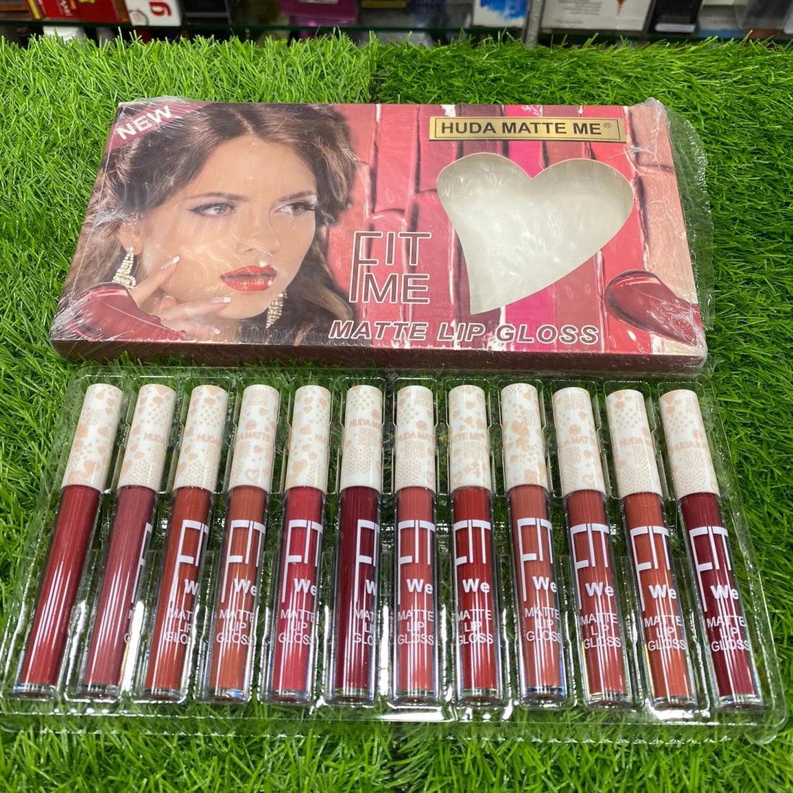 Huda Beauty Me Fit Me Lipgloss - 12 Pcs - Buy Online in Pakistan at Cosmia.pk