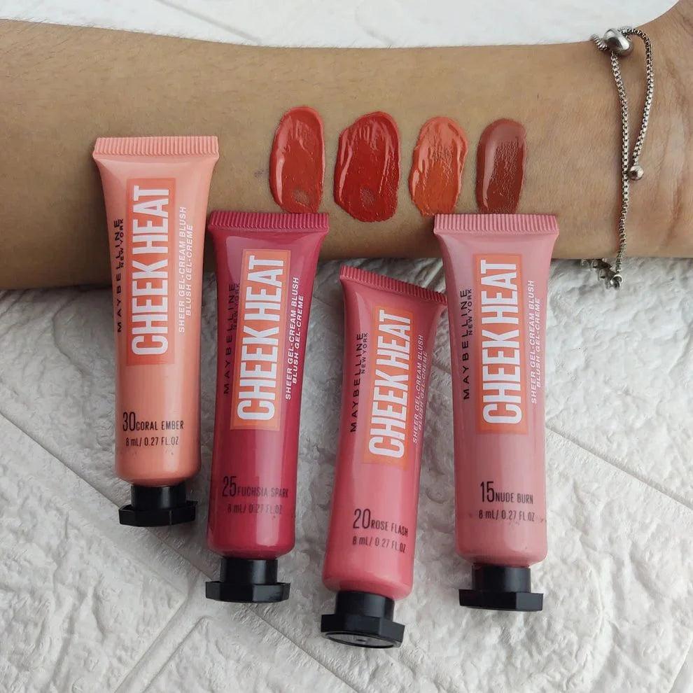 Original Maybelline Cheek Heat Gel Cream Blush - 8ml - Buy Online in Pakistan at Cosmia.pk