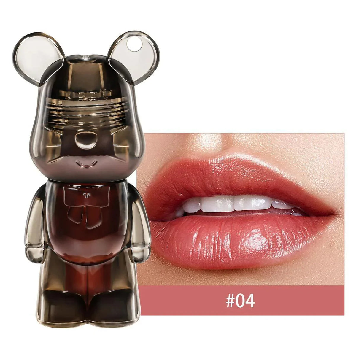 Miss Lara Cute Korean Black Bear Lip Gloss Shade - Buy Online in Pakistan at Cosmia.pk