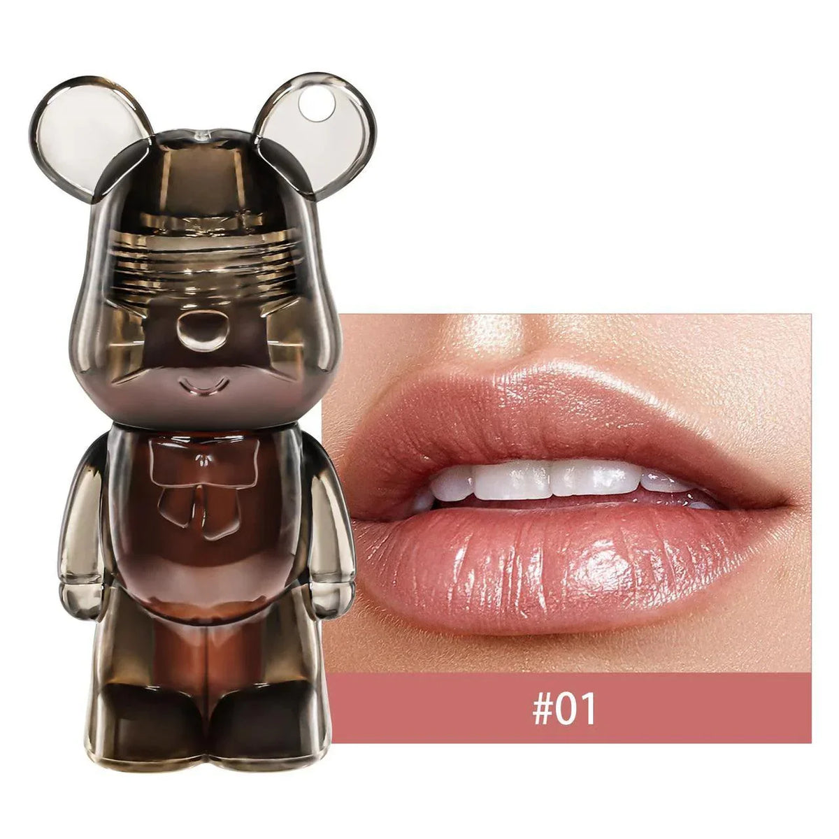Miss Lara Cute Korean Black Bear Lip Gloss Shade - Buy Online in Pakistan at Cosmia.pk