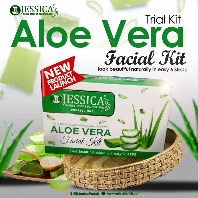 Jessica Aloe Vera Facial Trial Pack - 6 Steps - Buy Online in Pakistan at Cosmia.pk