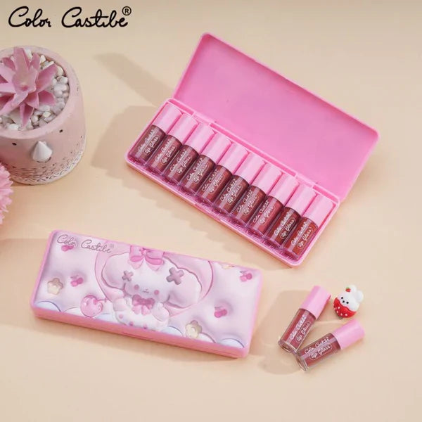 Color Castle Mini Matte LipGloss 10‑in‑1 Pack - Buy Online in Pakistan at Cosmia.pk
