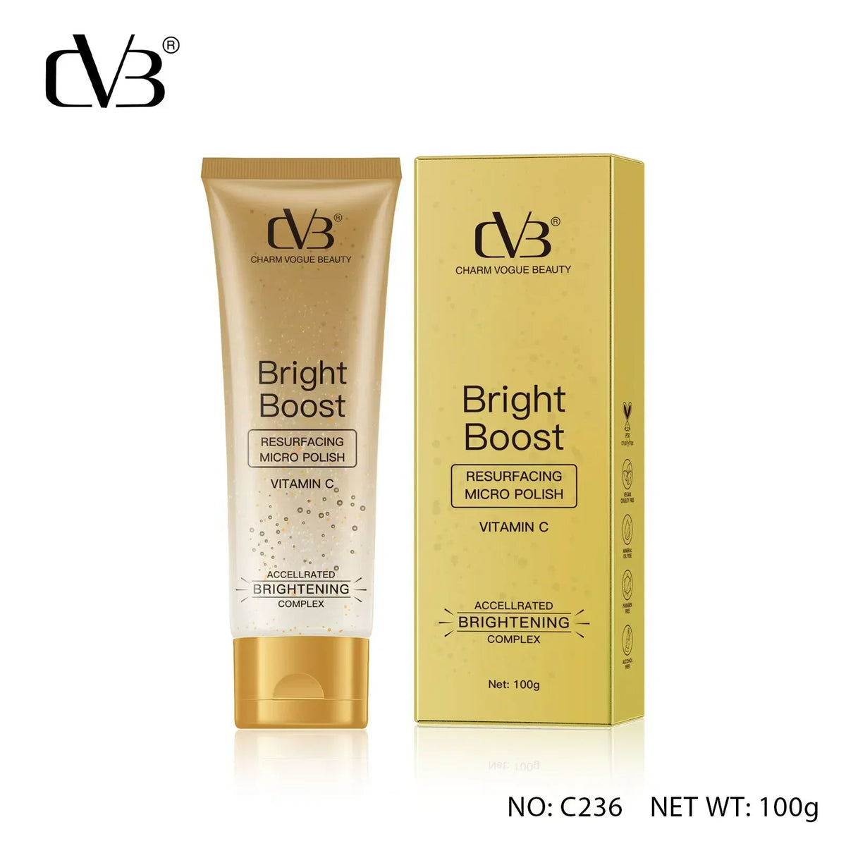 CVB Bright Boost Resurfacing Micro Polish with Vitamin C Brightening Complex - 100g - Buy Online in Pakistan at Cosmia.pk