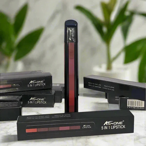 KS-One 5 in 1 Lipstick 5 Steps Lipstick In 1 - Buy Online in Pakistan at Cosmia.pk