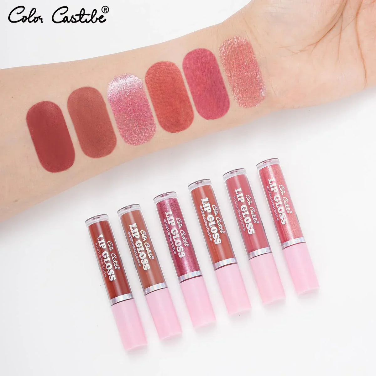 Color Castle 6Pcs Shine And Matte Lipgloss Set - Buy Online in Pakistan at Cosmia.pk
