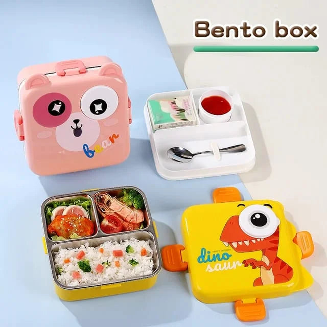 Kids Lunch Box– Double Decker Leakproof Bento Box with Spoon - Buy Online in Pakistan at Cosmia.pk