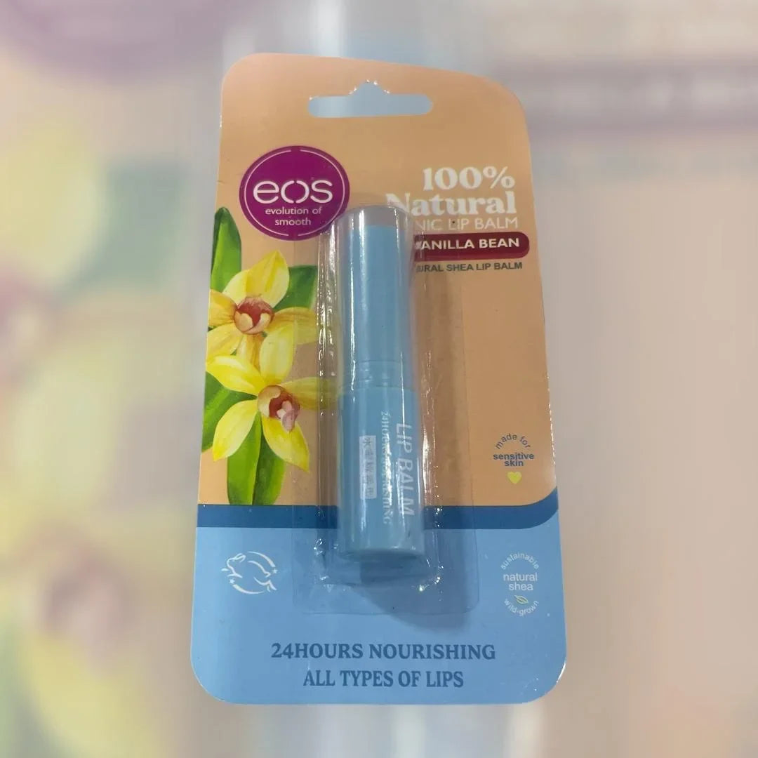 EOS 100% Natural Organic Lip Balm - Vanilla Bean - Buy Online in Pakistan at Cosmia.pk