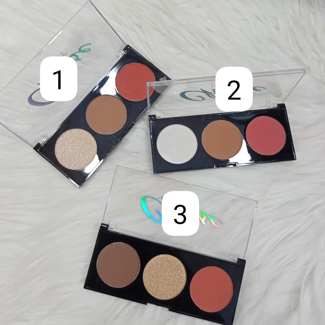 Hudamoji 3in1 Kit Highlighter, Blushon & Contour - Buy Online in Pakistan at Cosmia.pk