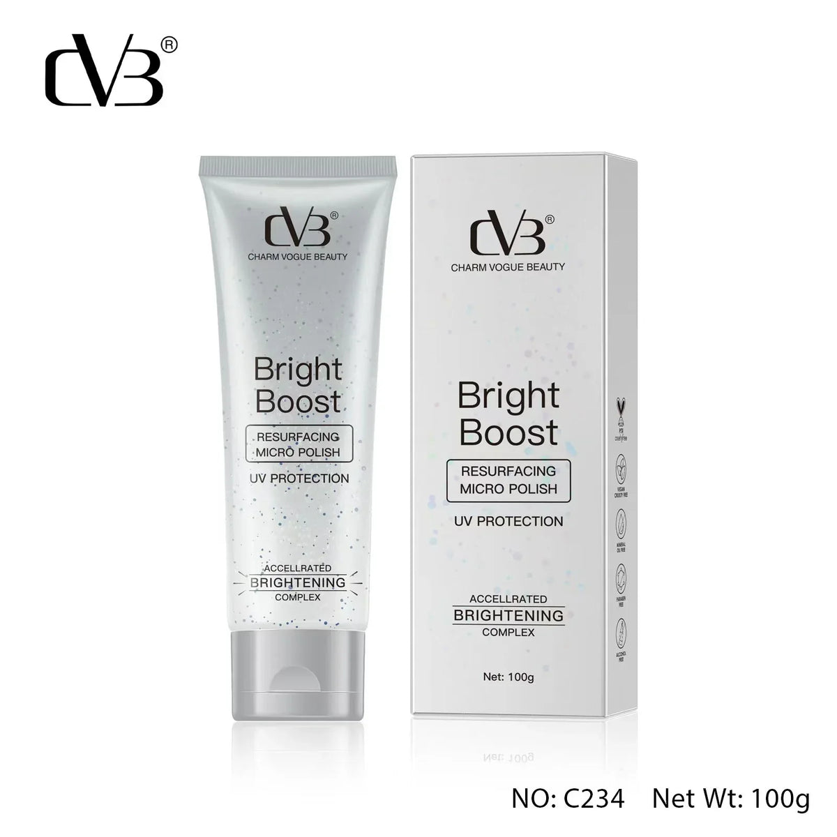 CVB Bright Boost Resurfacing Micro Polish UV Protection - 100g - Buy Online in Pakistan at Cosmia.pk