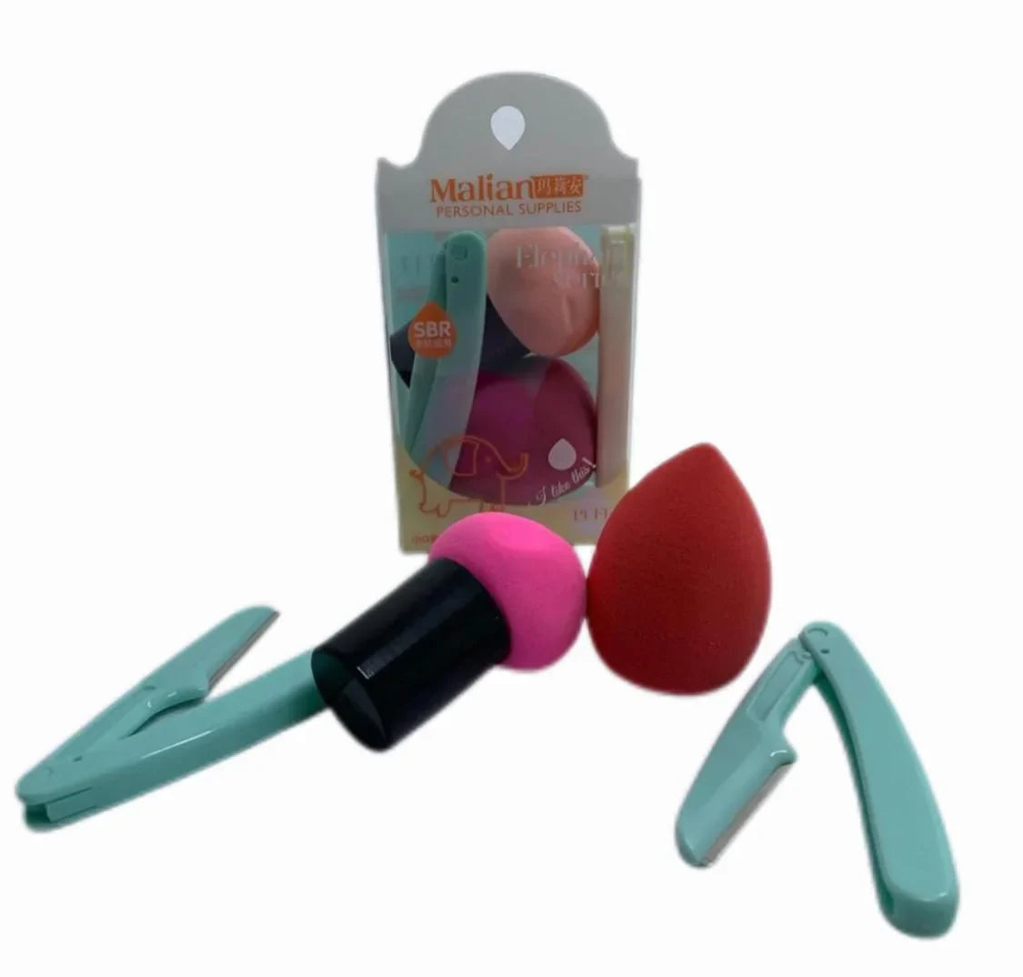 Malian 4in1 Puff & Eyebrow Trimmer - Buy Online in Pakistan at Cosmia.pk