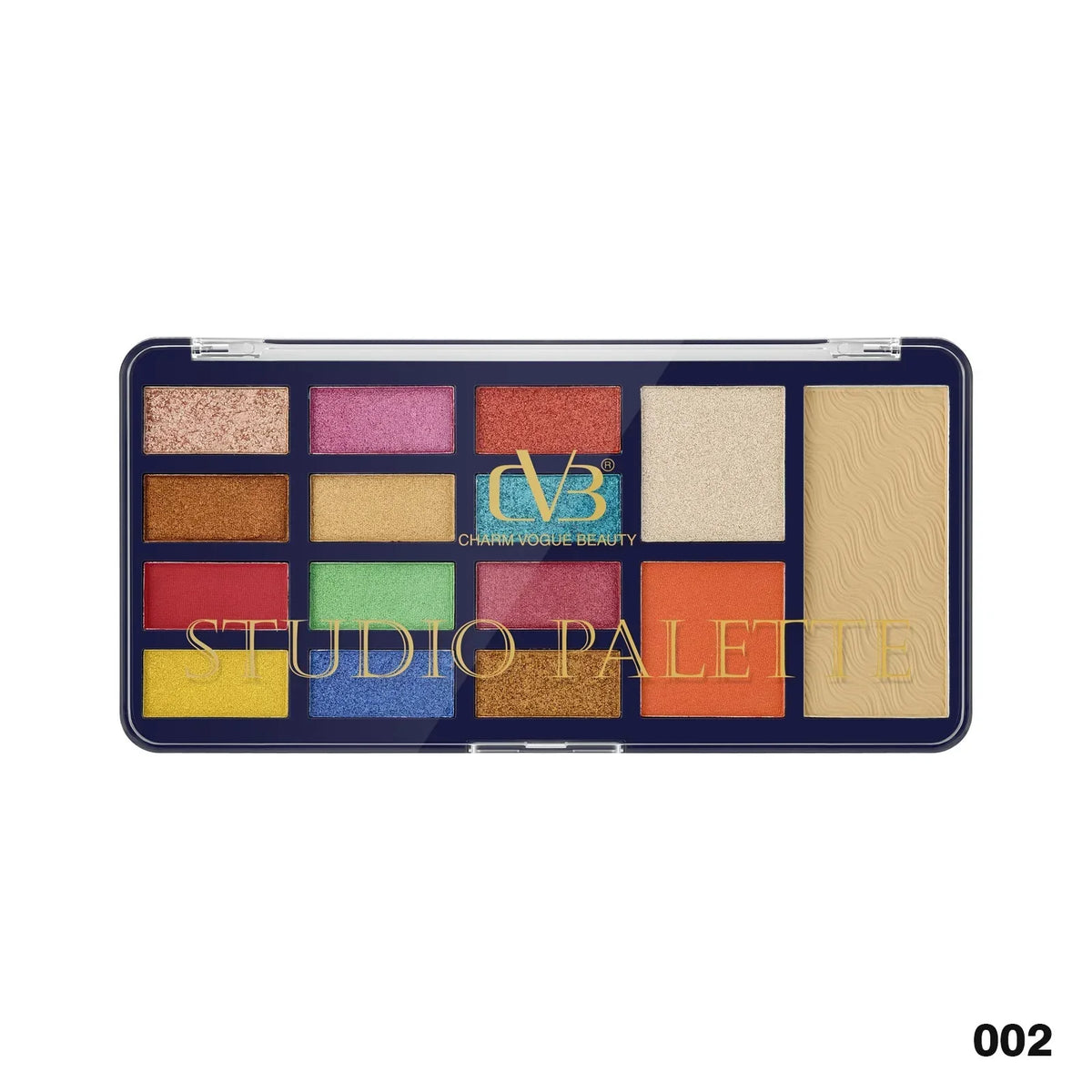 Cvb Studio Palette 12 Eye Shadow 1 Blush 1 Highlight 1 Compact Powder C219 - Buy Online in Pakistan at Cosmia.pk