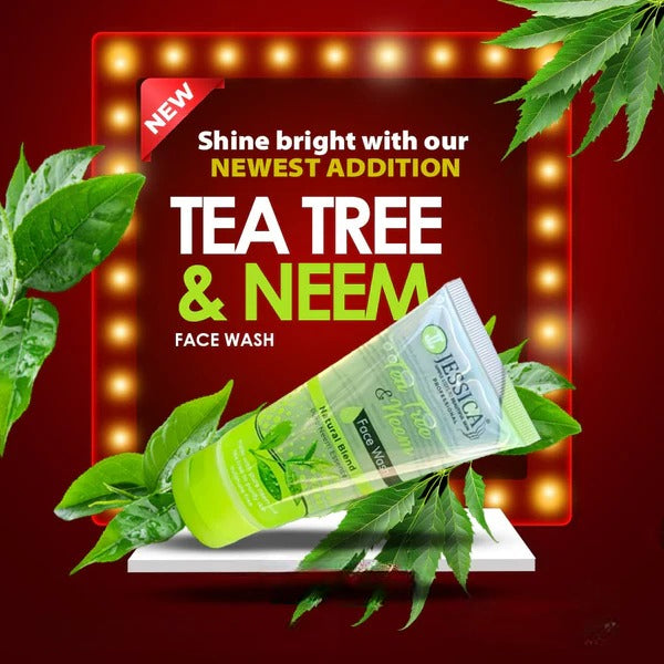 Jessica Tea Tree & Neem Face Wash 100ML - Buy Online in Pakistan at Cosmia.pk