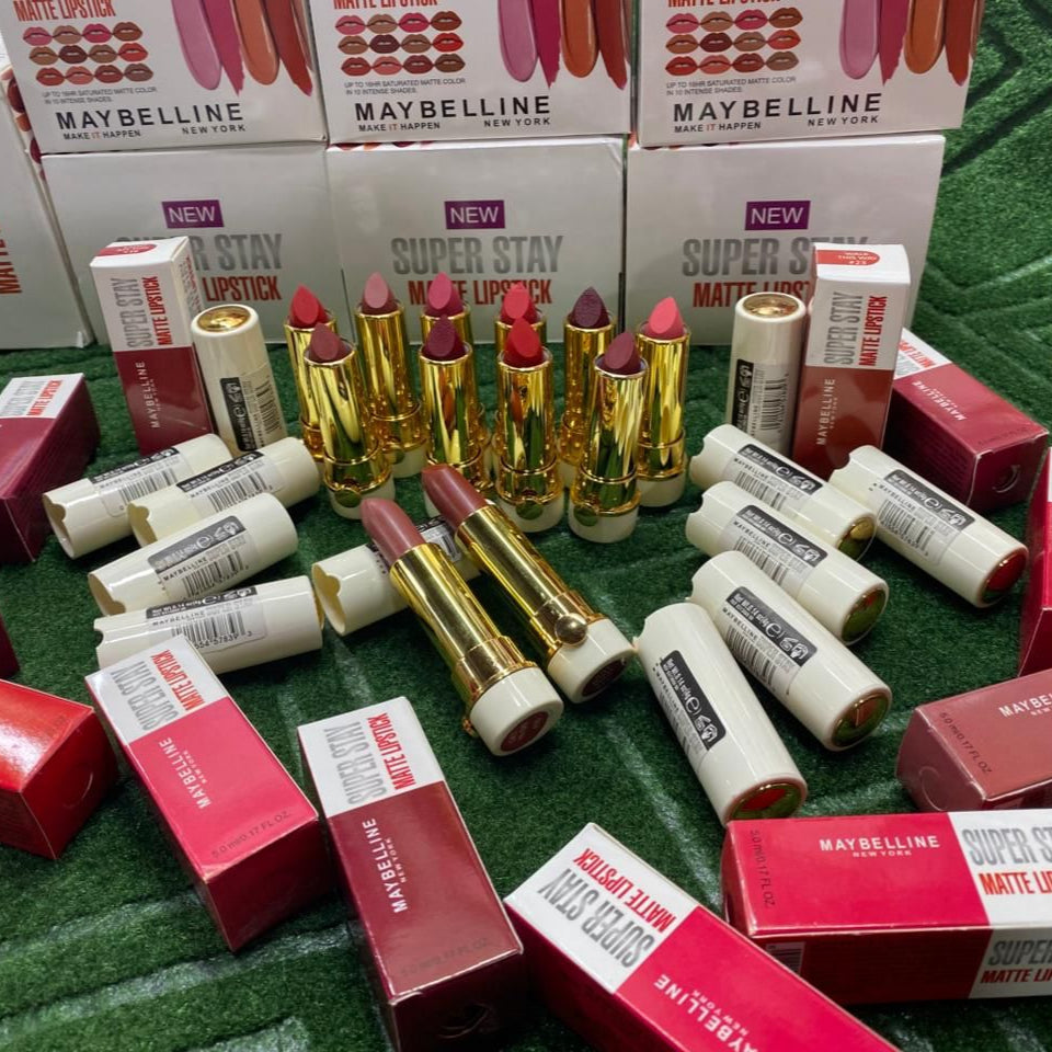 Maybelline lipstick  Pack of 12 - Buy Online in Pakistan at Cosmia.pk