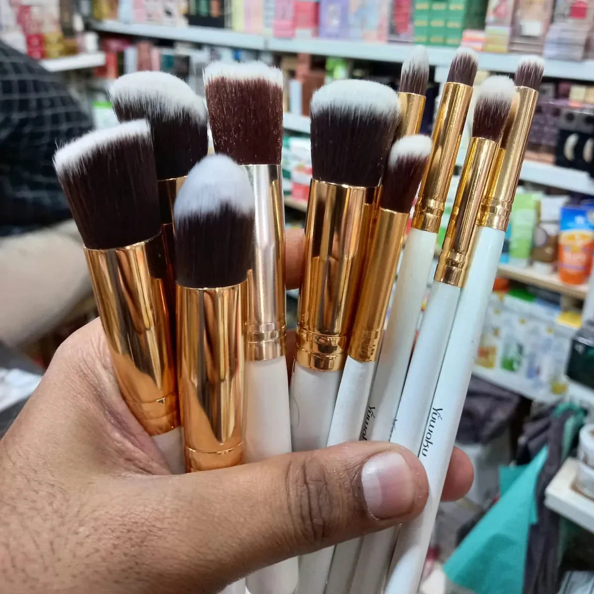 Yuwaku Makeup High Quality Brush - Pack Of 10 - Buy Online in Pakistan at Cosmia.pk