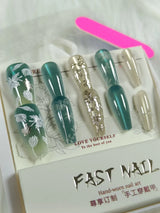 Cat Eye Fake Nails Handmade - Buy Online in Pakistan at Cosmia.pk