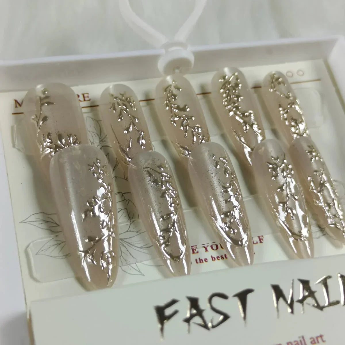 Cat Eye Fake Nails Handmade - Buy Online in Pakistan at Cosmia.pk
