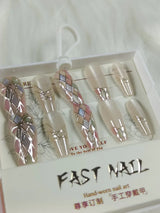 Cat Eye Fake Nails Handmade - Buy Online in Pakistan at Cosmia.pk